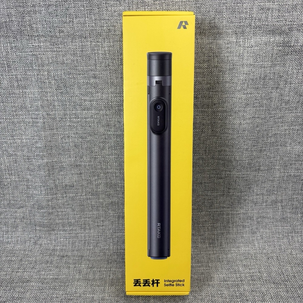 RTAKO Oth-AB226 Integrated Selfie Stick Tripod with Magnetic Remote Black